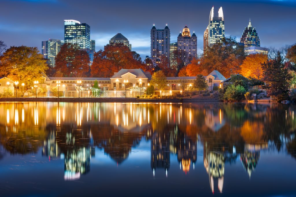 Atlanta, Georgia in Autumn.