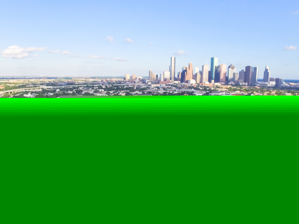 Aerial view of downtown Houston