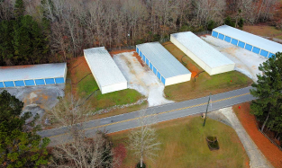 Aerial view of iStorage at 9801 Charlie Shirley Rd in Northport, AL